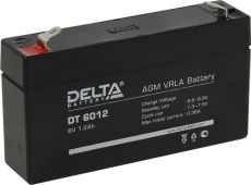 Аккумулятор для ИБП Delta Battery DT 6012 - 1,2А/ч-6V - EN1 - прямая 97x24x58