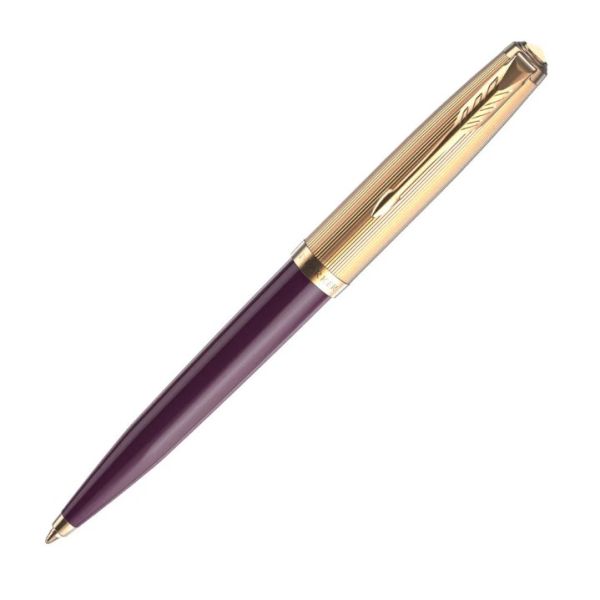 Шариковая ручка PARKER 51 Deluxe (CW2123518) черный,Plum GT